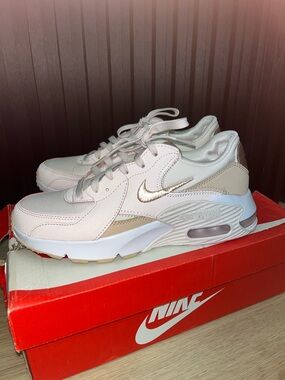 Nike Women's Air Max Sneakers in Light Pink & Metallic Rose Gold